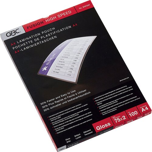 Gbc Folija za plastificiranje HighSpeed™, sijajna, debelina folije 75 µm, DE 100 kosov, za format A4 Cene