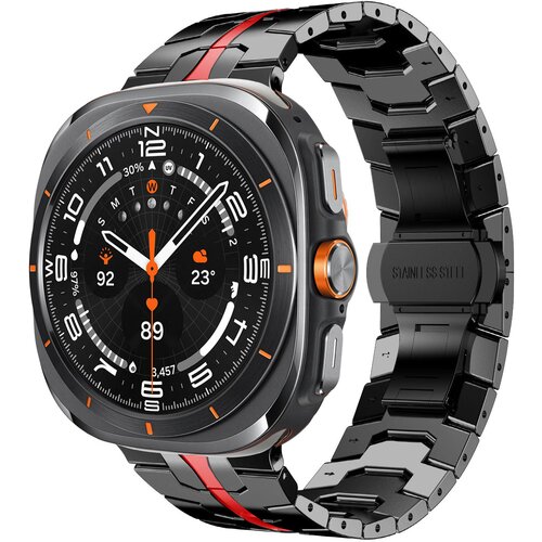 INF črno-rdeč pa&scaron;ček  za uro samsung watch 7 ultra (47 mm), (21741224) Cene