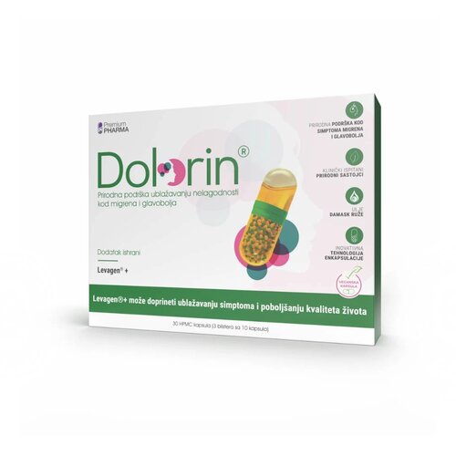 Premium Pharma Kapsule protiv migrena Dolorin, 30 kapsula Slike