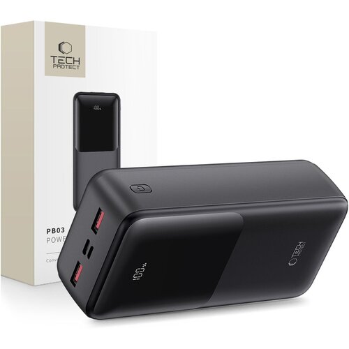 TECH-PROTECT PB03 POWER BANK 30000MAH 22,5W ČRNA, (5000017436) Slike