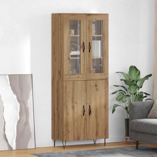  Highboard Umjetnički hrast 69,5 x 34 x 180 cm Konstruirano drvo Cijene
