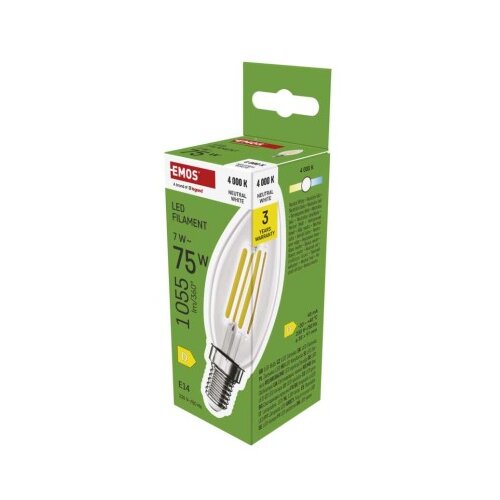  LED žarnica Filament Candle / E14 / 7 W (75 W) / 1055 lm / nevtralno bela Slike