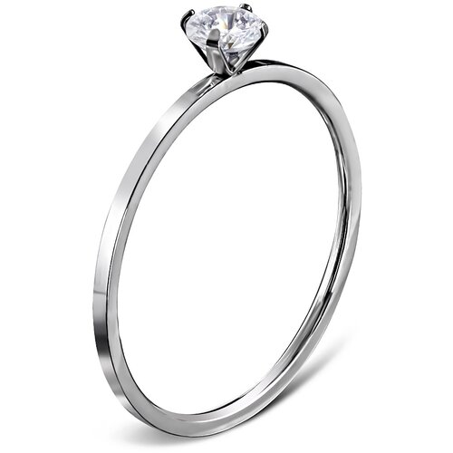 Kesi Engagement ring surgical steel tiny CZ shine Cene