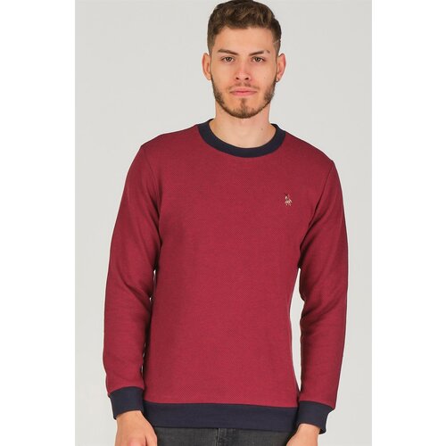 Dewberry V4004 MEN'S SWEATSHIRT-BURGUNDY Cene