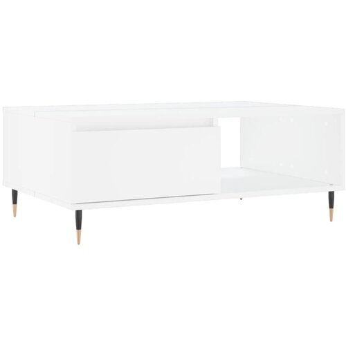 Maison Chic Klubska mizica - kavna mizica - Nizka mizica bela 90x60x35 cm inženirski les, (21753843) Slike