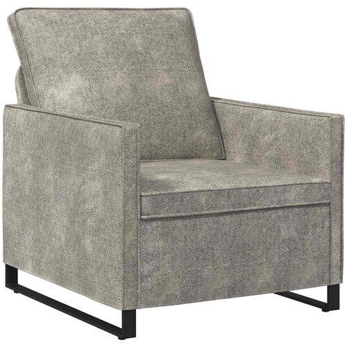  Fotelja Svjetlosiva 70 x 81 x 82 cm Umjetni sued Slike