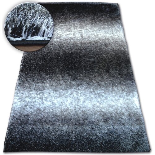 RugsX Preproge Preproga Shaggy SPACE 3D B315 črna/siva 80x150 cm Črna Cene