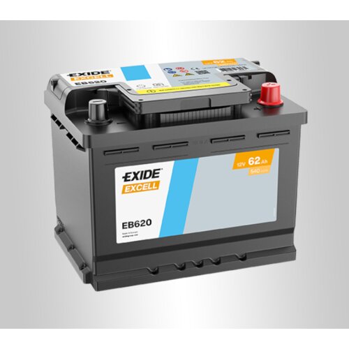 Exide akumulator excell, 12V, 62Ah Slike