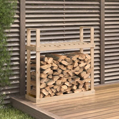 vidaXL Stojalo za drva 110x35x108,5 cm trdna borovina Cene