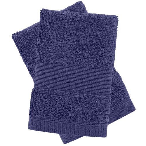 Catherine Lansfield Temno modre frotirne bombažne brisače v kompletu 2 ks 30x30 cm Anti-Bacterial – Cene