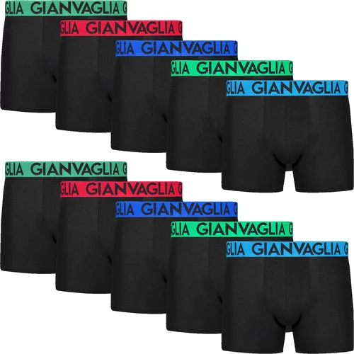 Gianvaglia 10PACK Men's Boxers Black (021)