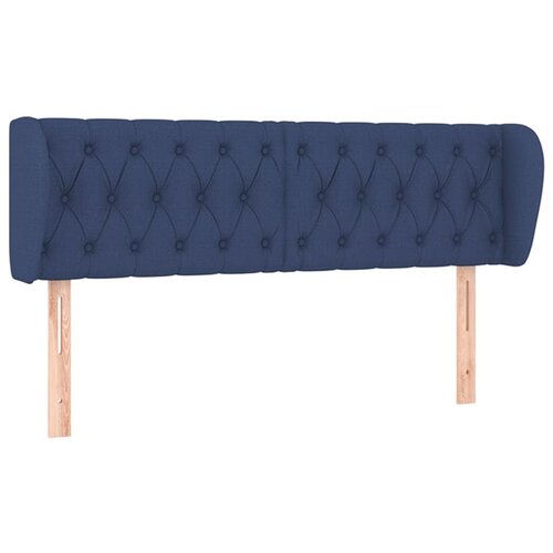 Maison Chic vzglavna omarica - nočna omarica - posteljna omarica z u&amp;scaron;esi modro 147x23x78/88 cm blago, (21711468) Slike