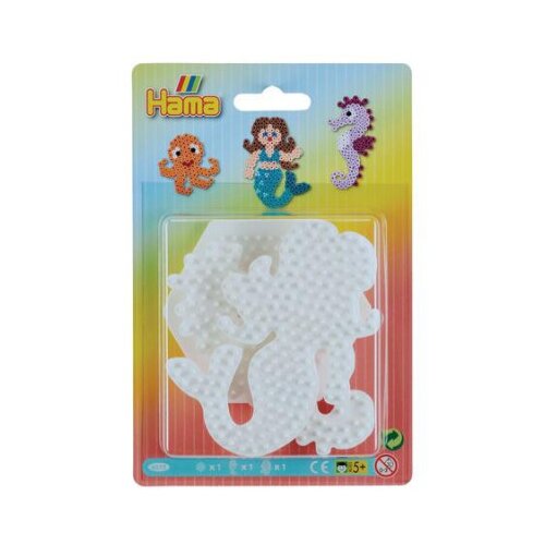 HAMA beads hama midi - podloge - šestkotnik, morski konjiček, morska deklica Cene