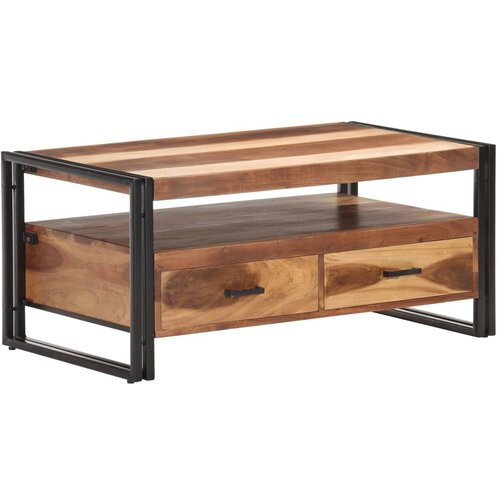  Stolić za kavu 100 x 55 x 45 cm od masivnog bagremovog drva Cene
