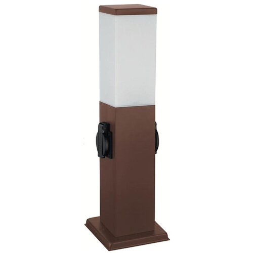  Brilagi - Spolja&scaron;nja lampa sa 2 SCHUKO utičnice NOVA, 1xE27/15W/230V, 40 cm, IP44, braon Cene