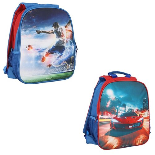 Spirit Dečiji ranac za vrtić i pred&scaron;kolsko Uno-Duo Football Red Car 25x12x31cm Cene