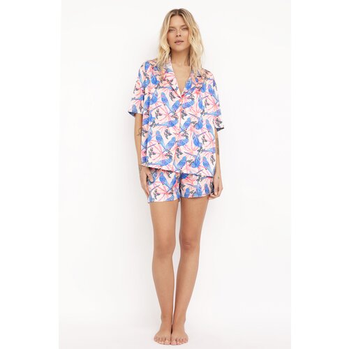 LaLupa Woman's Pyjama Shirt LA133 Cene
