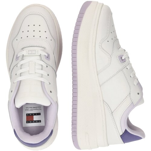 Tommy Jeans Nizke superge &amp;#039;RETRO BASKET ESS&amp;#039; vijolično modra / sivka / pastelno lila Slike