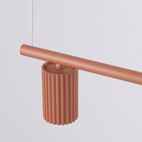 Sollux SL.2715 - Luster na sajli KARBON 4xGU10/10W/230V narandžast Slike