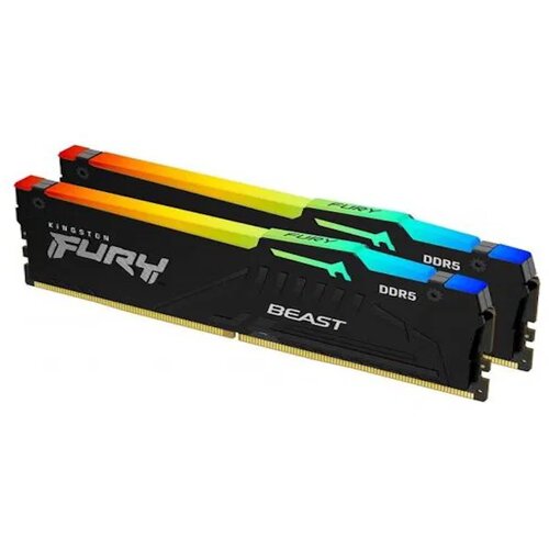 Kingston 32GB 6000MHz DDR5 RGB Fury Beast (2x16GB), CL30, XMP, EXPO, 2RX8, 288-pin 16Gbit Cijene