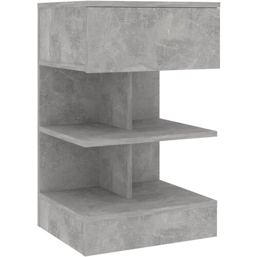 Maison Chic Nočna omarica - Nočna miza betonsko siva 40x35x65 cm iverna plo&amp;scaron;ča, (21687610) Slike