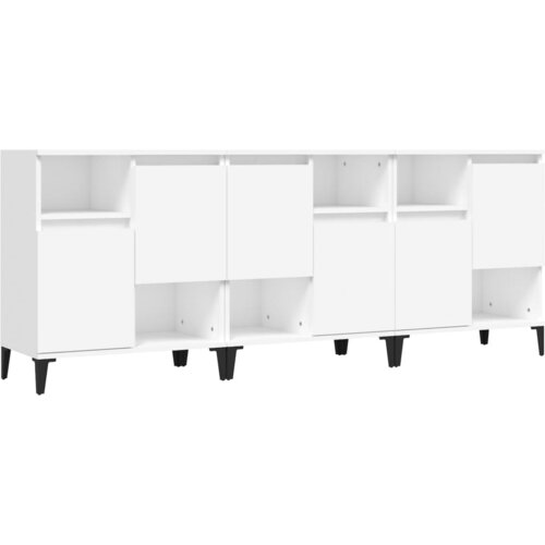 Maison Chic Komoda - Predalnik 3 kosa bela 60x35x70 cm inženirski les, (21719016) Cene