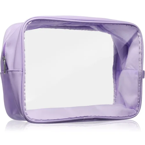 Notino Travel Collection Cosmetic bag transparentna kozmetička torbica XL Purple 1 kom