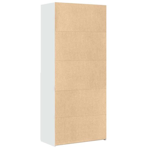 VidaXL Visoka komoda bijela 80 x 42,5 x 185 cm od konstruiranog drva Slike