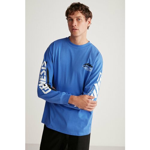 GRIMELANGE T-Shirt - Dark blue - Regular fit Slike