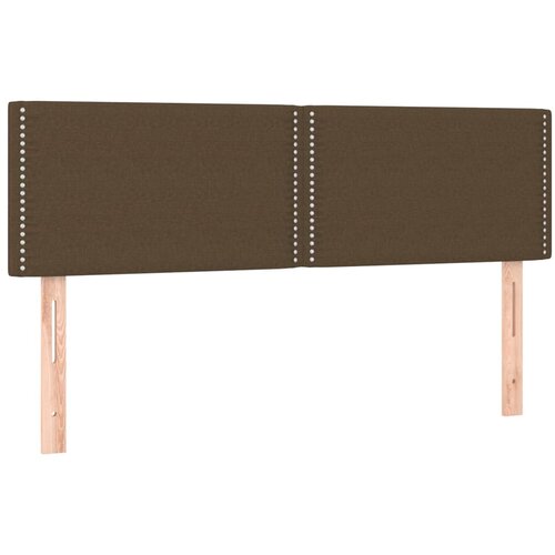 Maison Chic Posteljno vzglavje - Vzglavna omarica 2 kosa temno rjavo 72x5x78/88 cm blago, (22078074) Cene