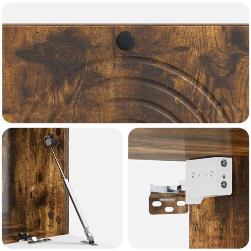  ormar za zid Zidne Dimljeni hrast 99 x 41 x 30 cm - Dimljeni hrast 98 x 41 x 30 cm Slike