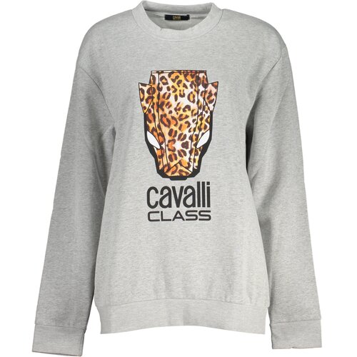 Cavalli Class WOMEN&#39;S GRAY ZIPLESS SWEATSHIRT Cijene