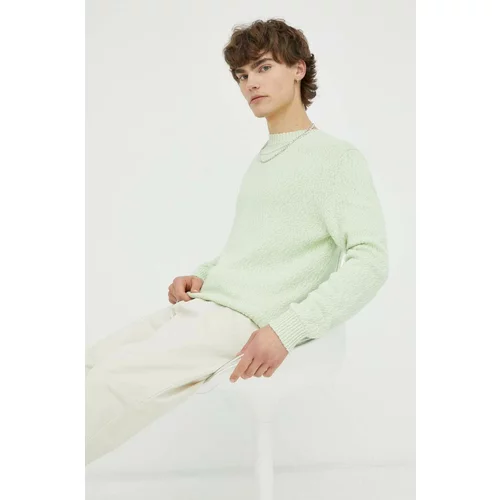 Samsoe Samsoe Pamučni pulover boja: zelena