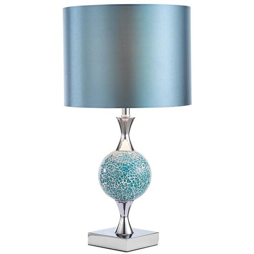  D&amp;auml;r Lighting ELS4223 - Stona lampa ELSA 1xE27/40W/230V plava/sjajni hrom Slike