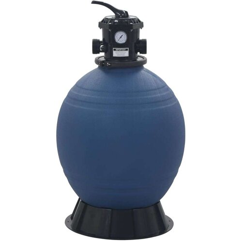  Pje&amp;scaron;čani filtar za bazen s ventilom sa 6 položaja plavi 560 mm Slike