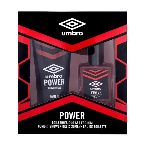 Umbro Power Set toaletna voda 20 ml + gel za tuširanje 60 ml za moške