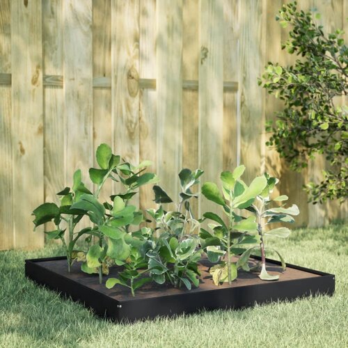 vidaXL Povišena vrtna gredica crni 100 x 100 x 18,5 cm od čelika Cijene