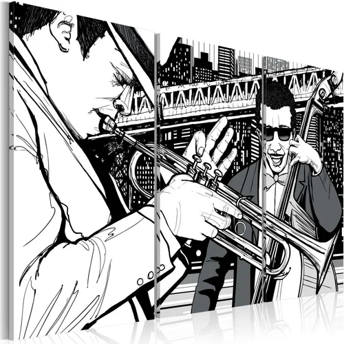  Slika - Jazz concert on the background of New York skyscrapers 60x40