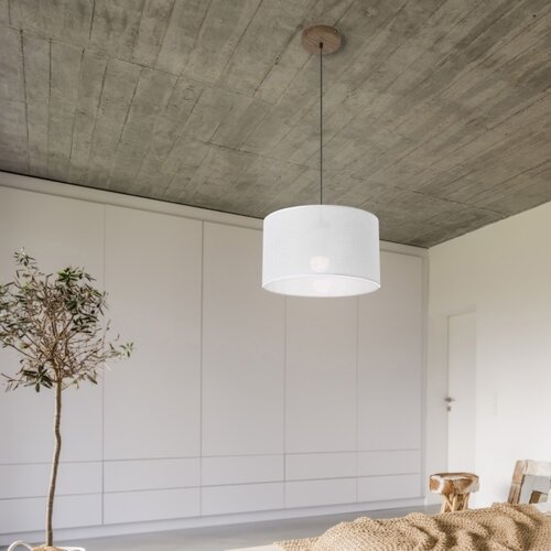  Brilagi - LED luster na sajli ANTHONY 1xE27/60W/230V hrast orah/bela Slike