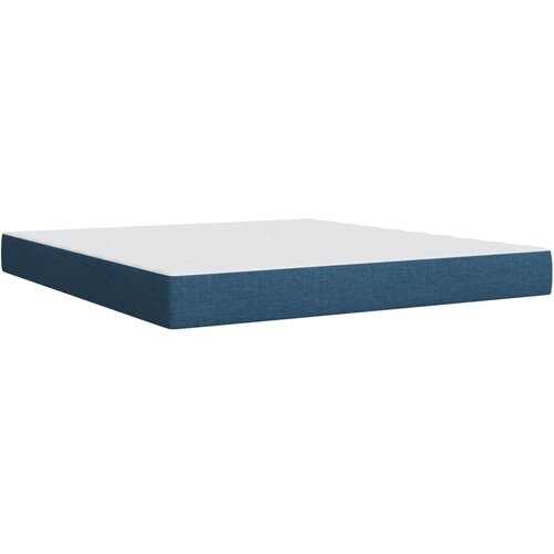  Krevet s oprugama i madracem plavi 180x200 cm od tkanine Slike