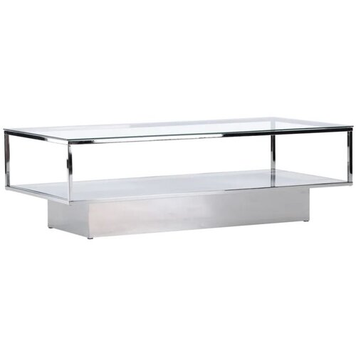 Furniture Fashion Maglehem klub stolić 130 &amp;times; 60 cm, prozirni Slike