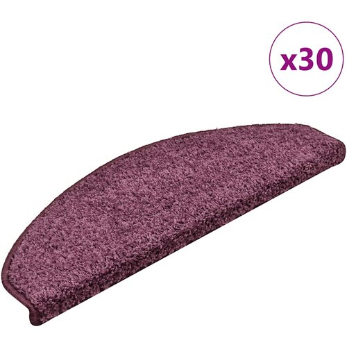  Prostirke za stepenice 30 kom 65x21x4 cm tamnoljubičaste poluokrugle velike Cijene
