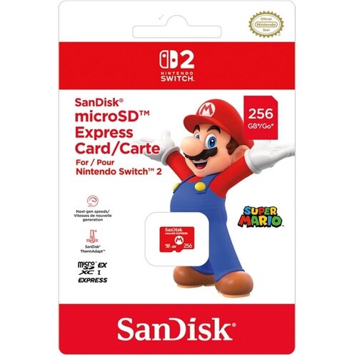 NINTENDO SWITCH 2 Sandisk MicroSD Express 256GB spominska kartica za 2 Cene