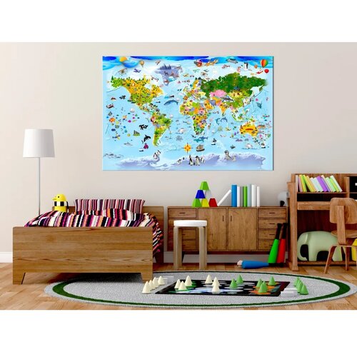  Slika na plutenoj podlozi - Children\'s Map: Colourful Travels 120x80 Cijene