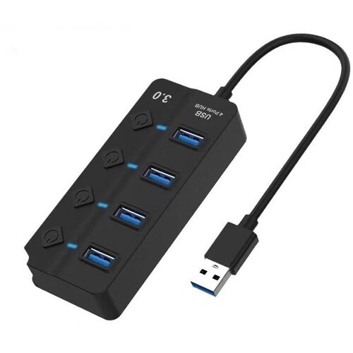 INF USB 3.0 Hub s 4 Vrati, Posameznimi Stikali za Napajanje in LED Indikatorji, (5000129843) Cene