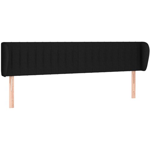 Maison Chic posteljno vzglavje - vzglavna omarica - nočna omarica z u&amp;scaron;esi črno 203x23x78/88 cm blago, (21712670) Slike