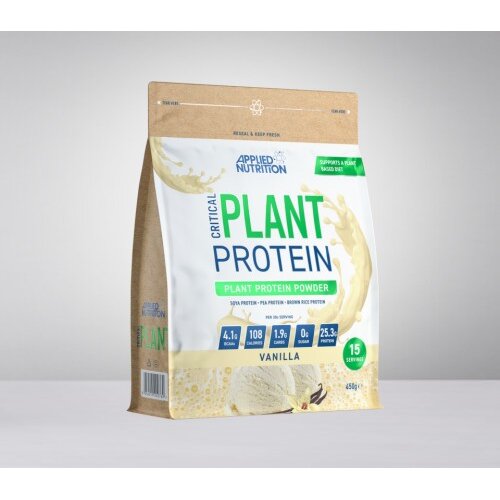 Applied Nutrition Protein Critical Plant, Vanila, 450g Slike