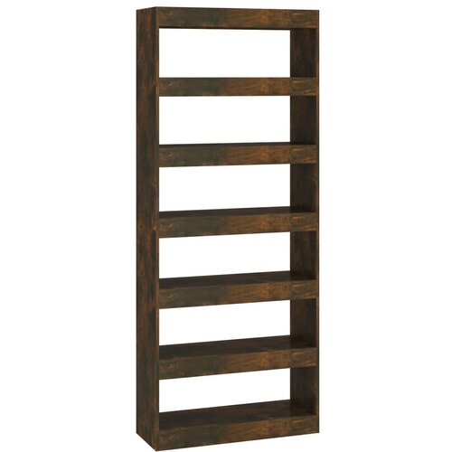 Maison Chic Knjižna omara - Knjižni regal dimljeni hrast 80x30x198 cm iverna pl., (21725383) Slike