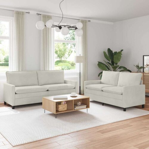  Set sofe 2 pcs Krem Baršun Cene
