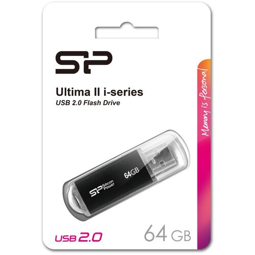 SiliconPower USB 2.0 FLASH DRIVE ULTIMA U02 64 GB CRNI - usb stik Cijene